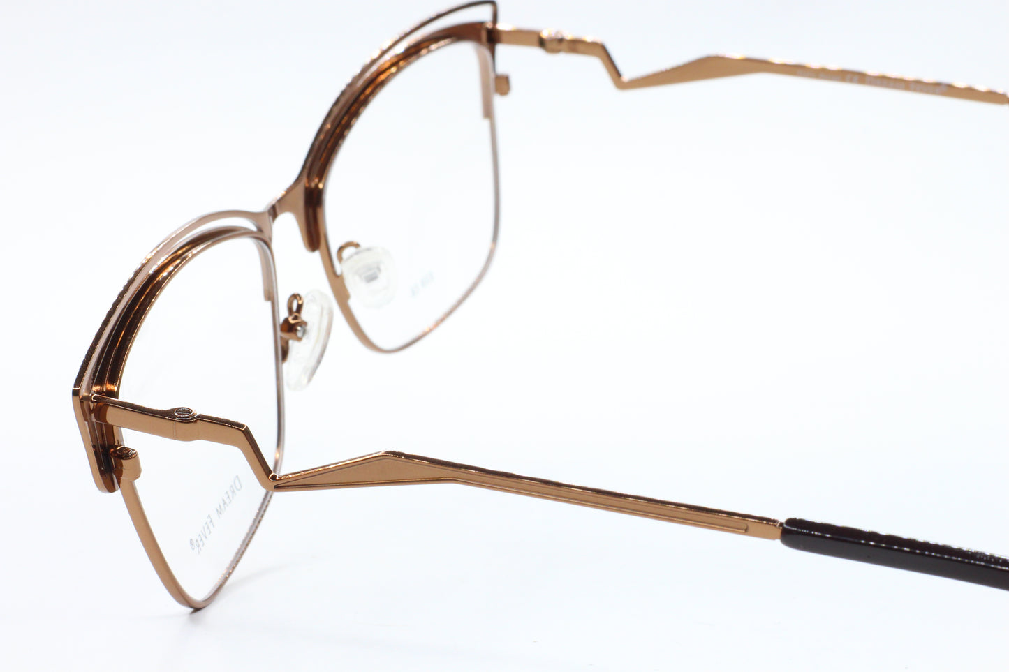Dream Fever K59 Bronze Metal Designer Italy Eyeglasses 54mm -Wo
