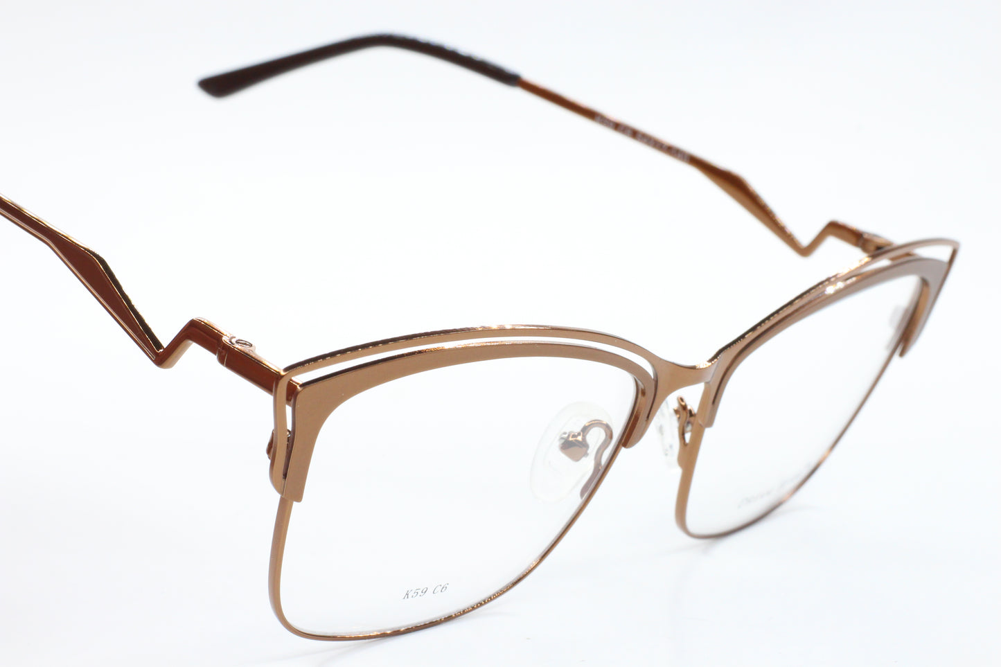 Dream Fever K59 Bronze Metal Designer Italy Eyeglasses 54mm -Wo