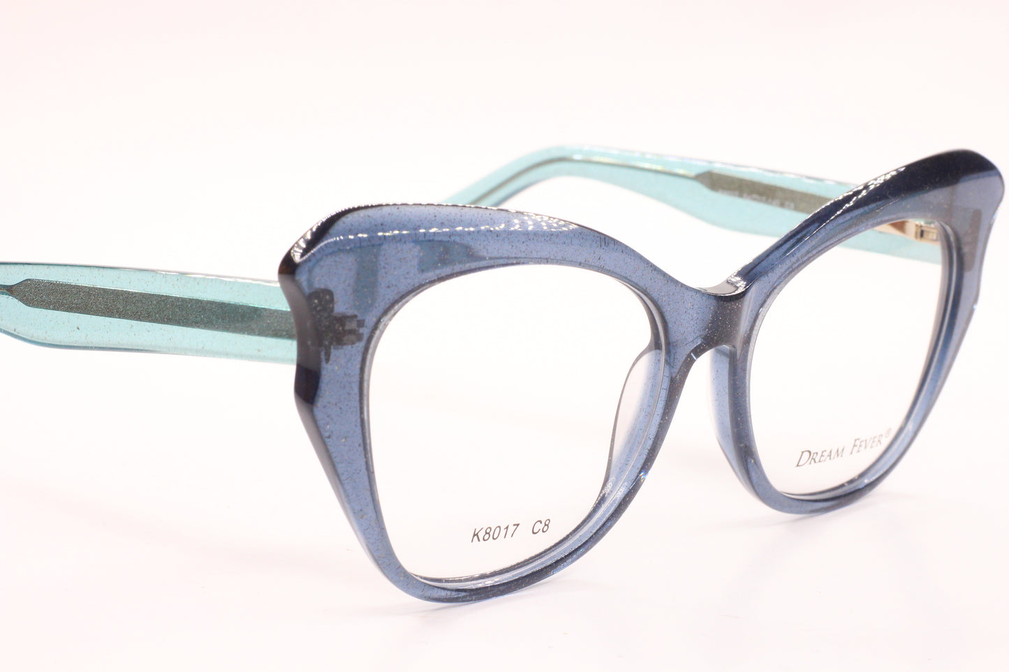 Dream Fever K8017 Aquamarine Acetate Designer Italy Eyeglasses -Wo