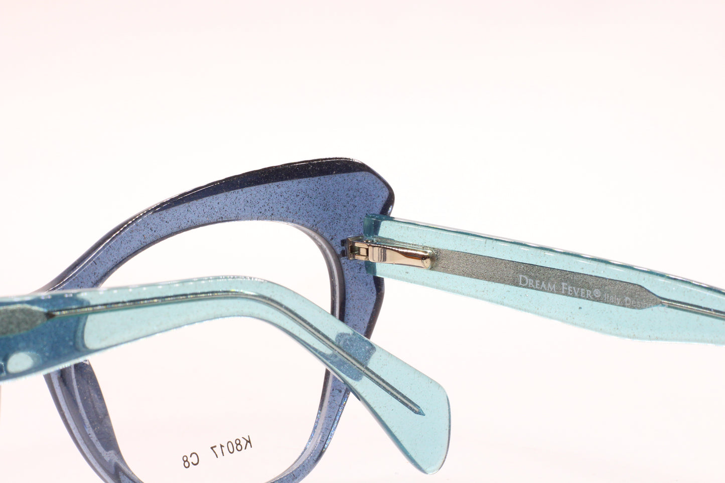 Dream Fever K8017 Aquamarine Acetate Designer Italy Eyeglasses -Wo