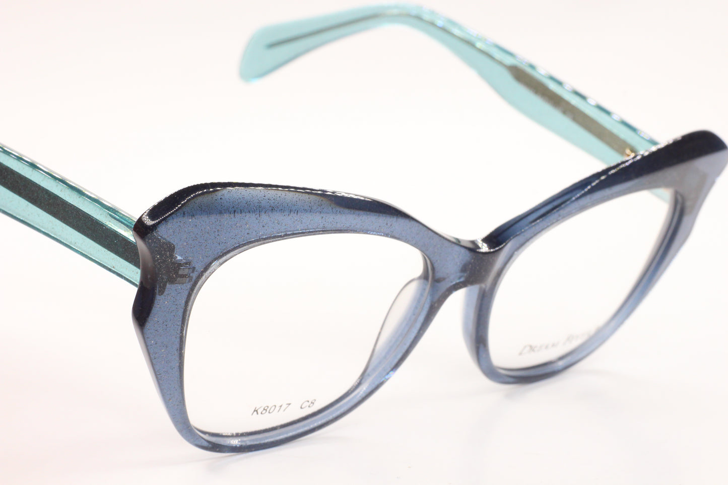 Dream Fever K8017 Aquamarine Acetate Designer Italy Eyeglasses -Wo