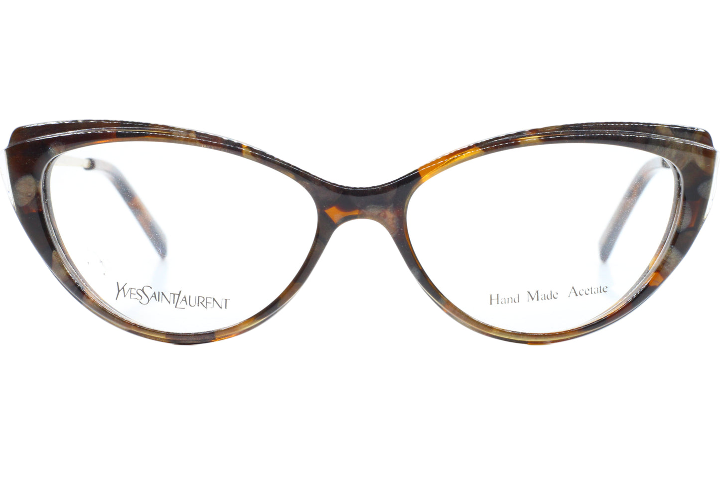 Yves Saint Laurent YSL6344 2SZ Brown Acetate Luxury Italy Eyeglasses -Wo
