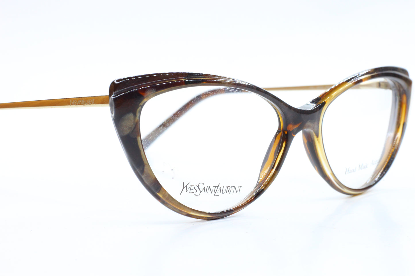 Yves Saint Laurent YSL6344 2SZ Brown Acetate Luxury Italy Eyeglasses -Wo
