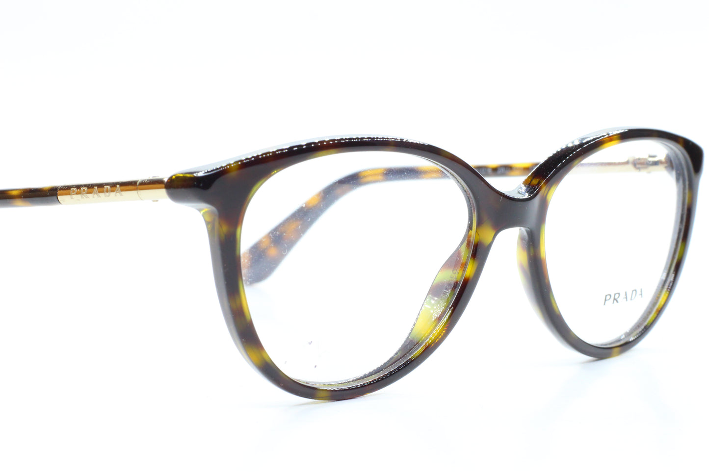 Prada VPR03O 2AU-101 Havana Brown Acetate Designer Italy Eyeglasses -Wo