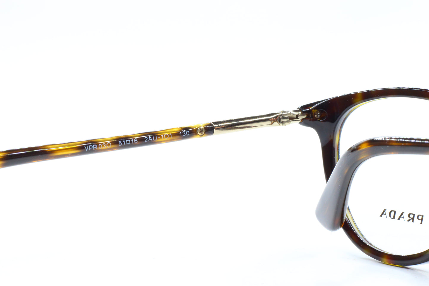 Prada VPR03O 2AU-101 Havana Brown Acetate Designer Italy Eyeglasses -Wo