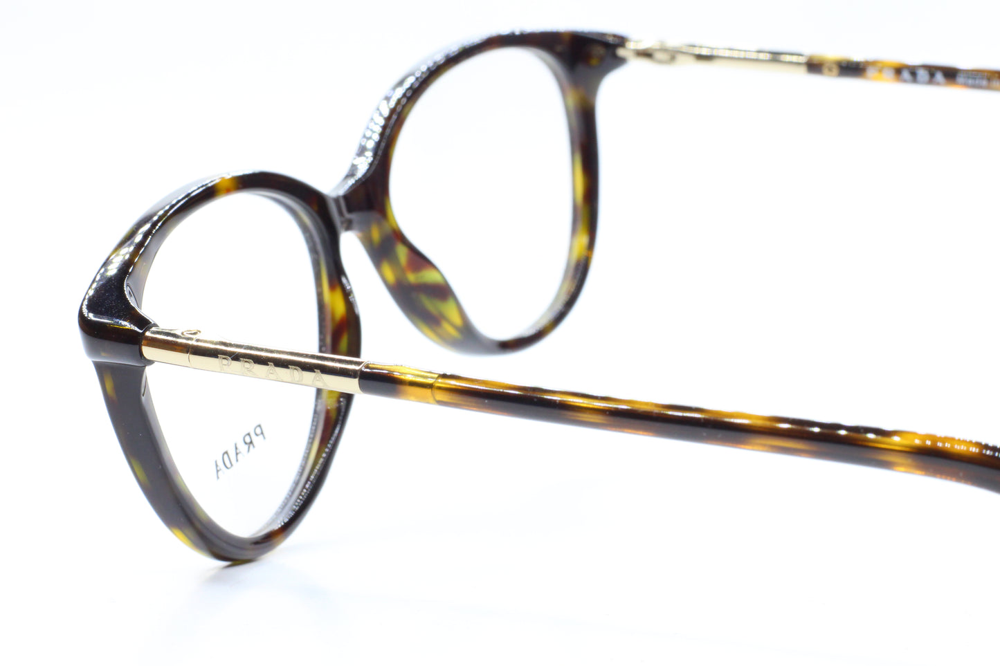 Prada VPR03O 2AU-101 Havana Brown Acetate Designer Italy Eyeglasses -Wo