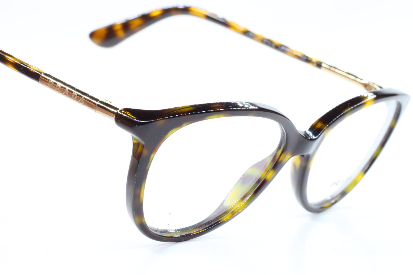 Prada VPR03O 2AU-101 Havana Brown Acetate Designer Italy Eyeglasses -Wo