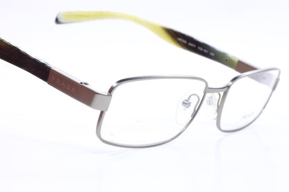 Prada VPR50O 7CQ-101 Silver Metal Designer Luxury Italy Eyeglasses -Ma