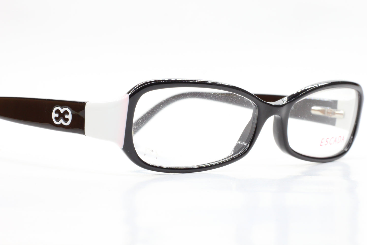 Escada VES055 6HC Black white Acetate Designer Italy Eyeglasses -Wo