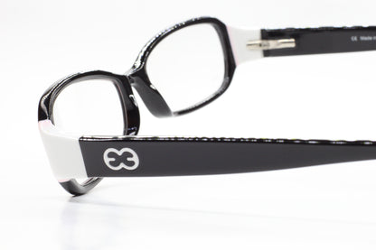 Escada VES055 6HC Black white Acetate Designer Italy Eyeglasses -Wo
