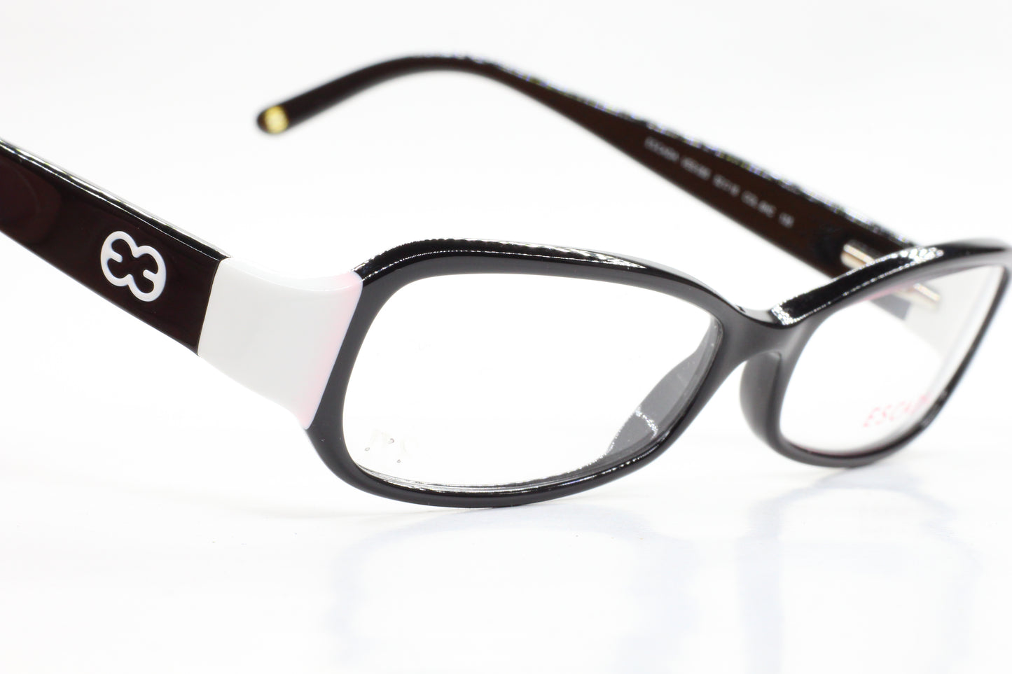 Escada VES055 6HC Black white Acetate Designer Italy Eyeglasses -Wo