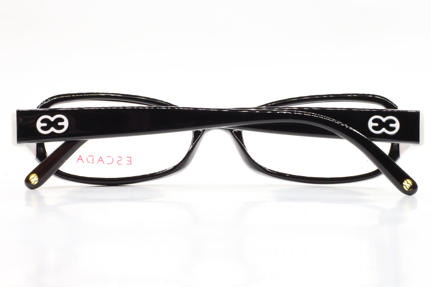 Escada VES055 6HC Black white Acetate Designer Italy Eyeglasses -Wo