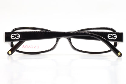Escada VES055 6HC Black white Acetate Designer Italy Eyeglasses -Wo