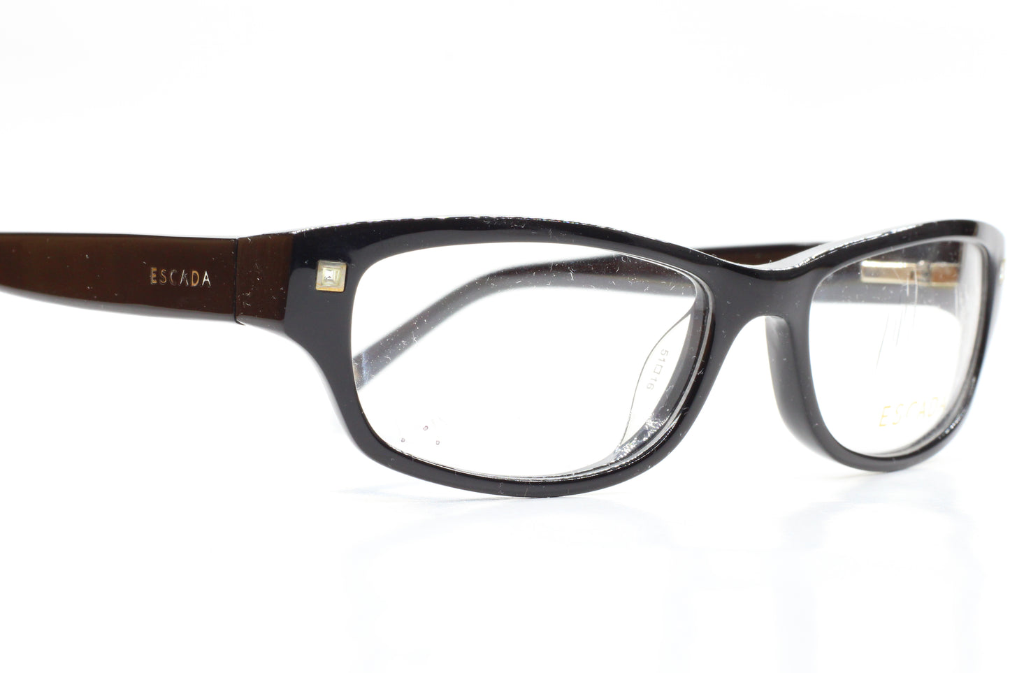 Escada VES205S 0700 Black Acetate Designer Italy Eyeglasses -Wo
