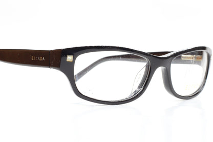 Escada VES205S 0700 Black Acetate Designer Italy Eyeglasses -Wo