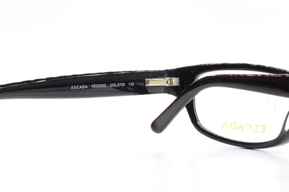 Escada VES205S 0700 Black Acetate Designer Italy Eyeglasses -Wo