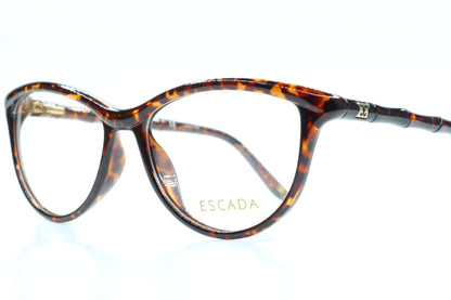 Escada VES210 0978 Brown Tortoise Acetate Designer Italy Eyeglasses -Wo