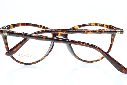 Escada VES210 0978 Brown Tortoise Acetate Designer Italy Eyeglasses -Wo
