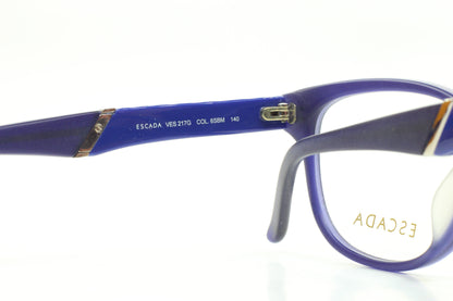 Escada VES217G 6SBM Blue Acetate Designer Italy Eyeglasses -Wo