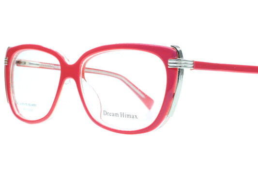 Dream HImax 6321 C23 Pink Acetate Designer Eyeglasses -Wo