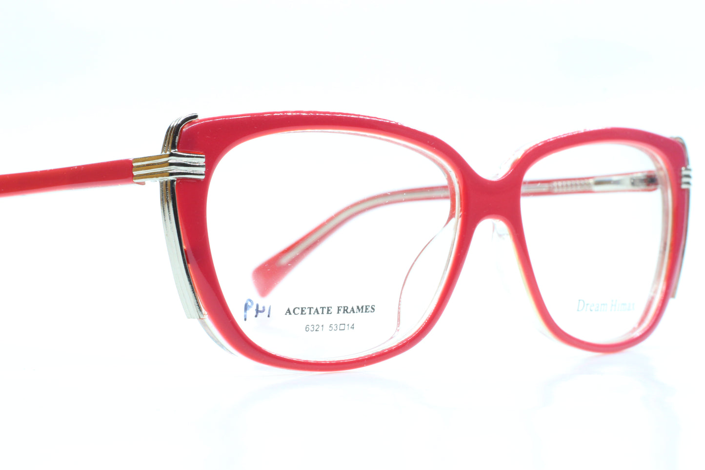 Dream HImax 6321 C23 Pink Acetate Designer Eyeglasses -Wo
