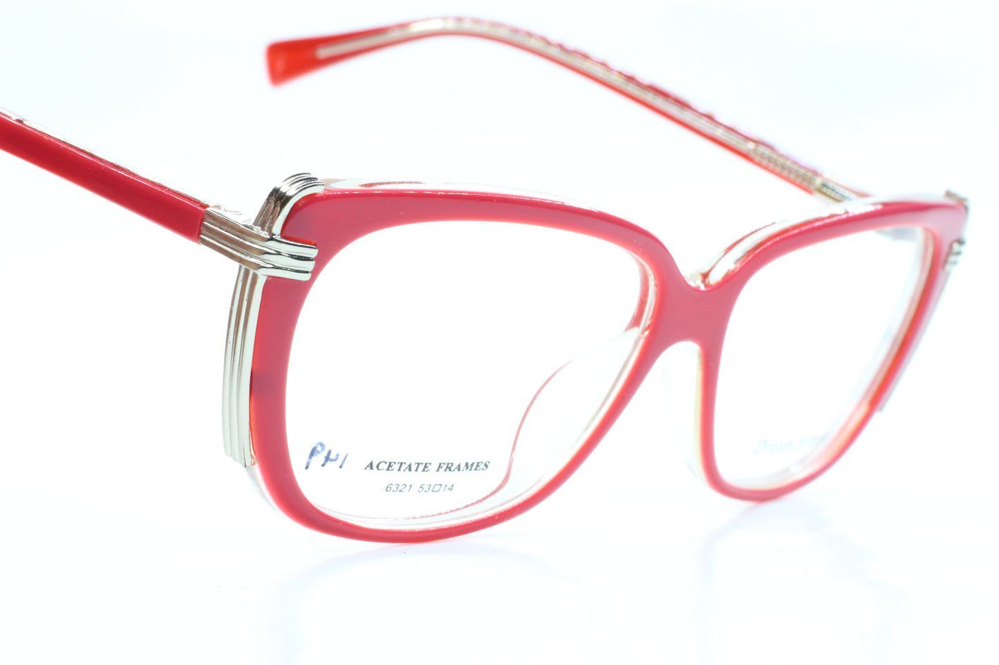 Dream HImax 6321 C23 Pink Acetate Designer Eyeglasses -Wo