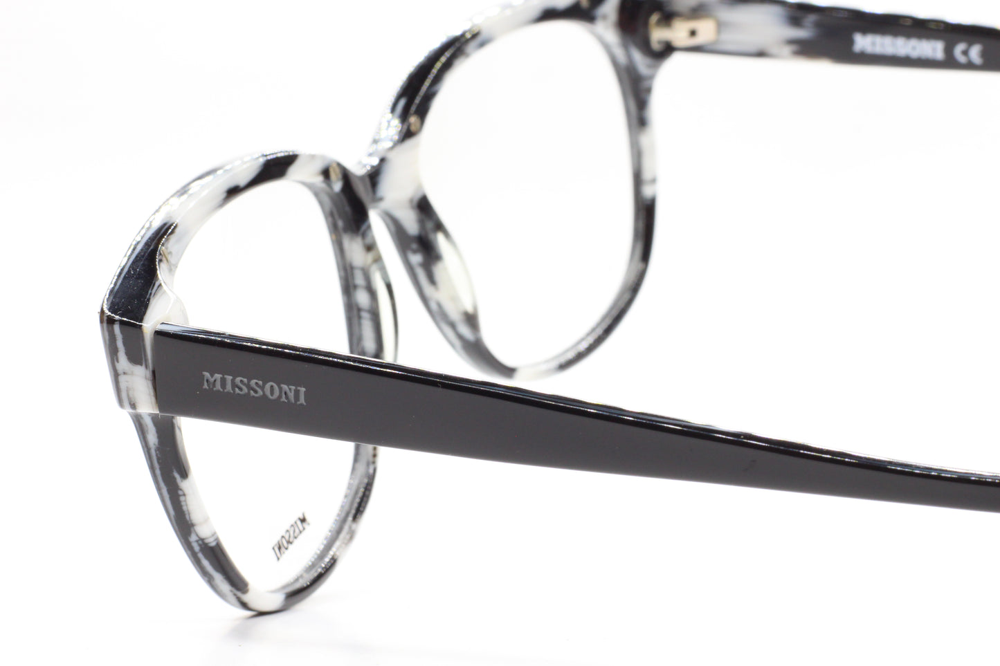 Missoni MI197-01 B21 Black Silver Acetate Designer Italy Eyeglasses -Wo