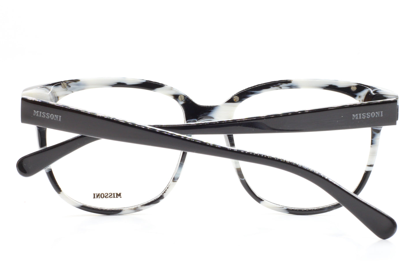Missoni MI197-01 B21 Black Silver Acetate Designer Italy Eyeglasses -Wo