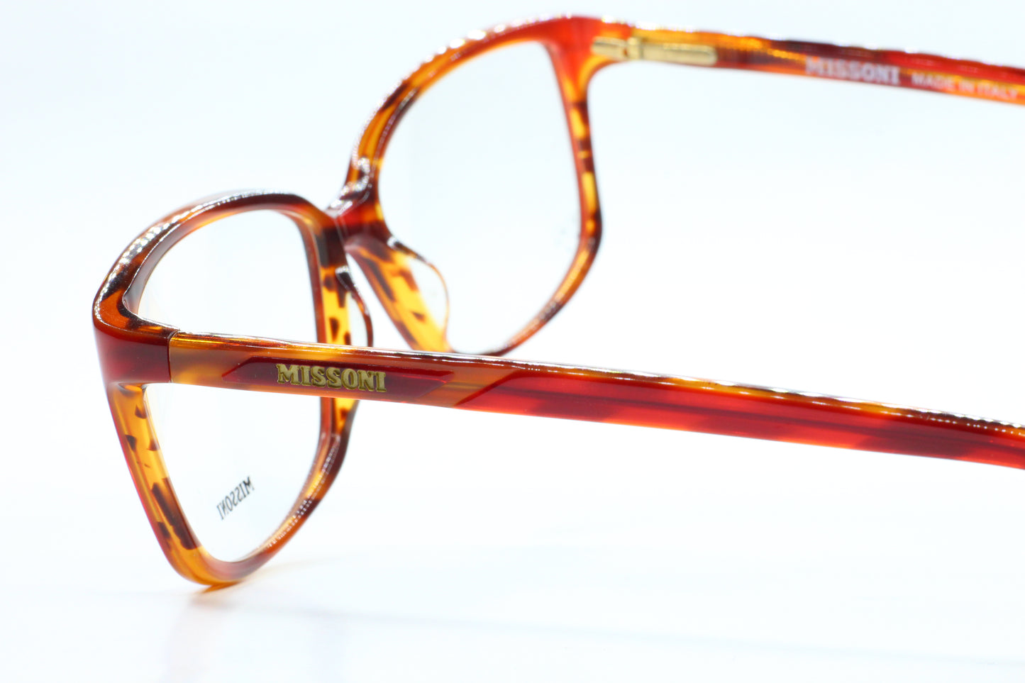 Missoni MI211-04 Dark Brown Amber Acetate Designer Luxury Italy Eyeglasses -Wo