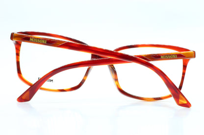 Missoni MI211-04 Dark Brown Amber Acetate Designer Luxury Italy Eyeglasses -Wo