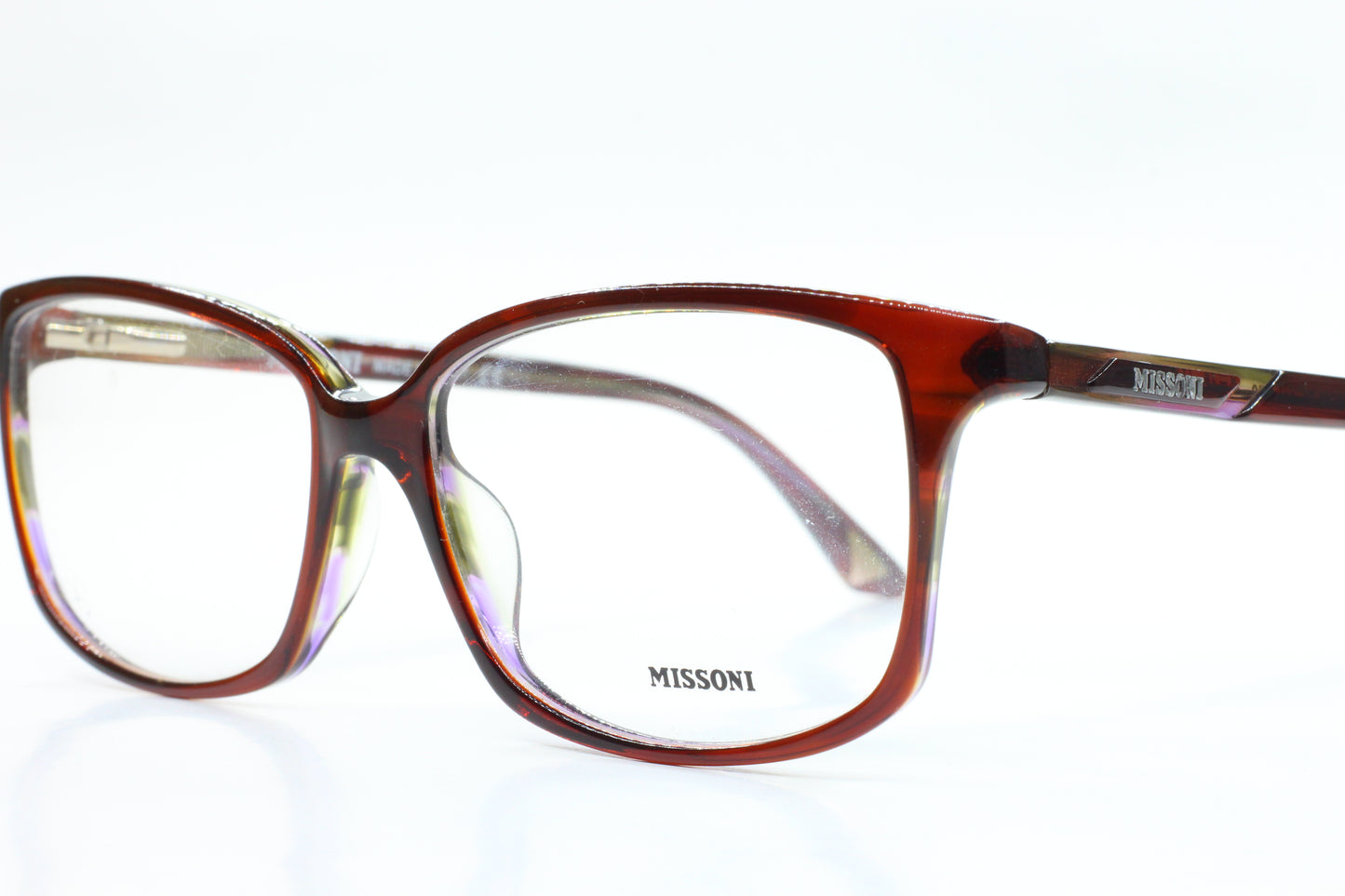 Missoni MI211-04 Dark Brown Amber Acetate Designer Luxury Italy Eyeglasses -Wo
