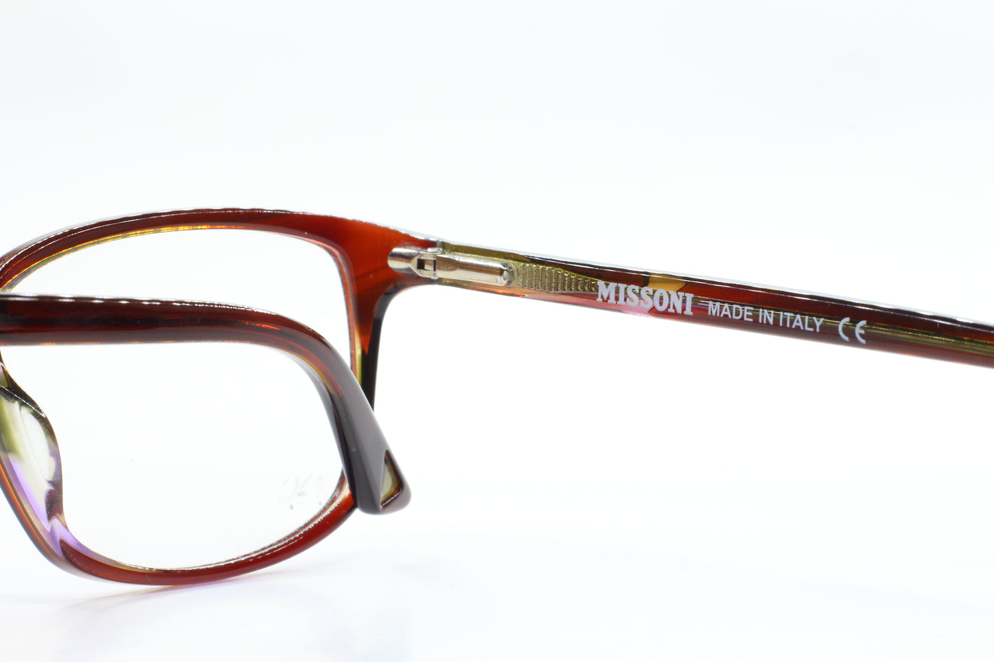 Missoni MI211-04 Dark Brown Amber Acetate Designer Luxury Italy Eyeglasses -Wo