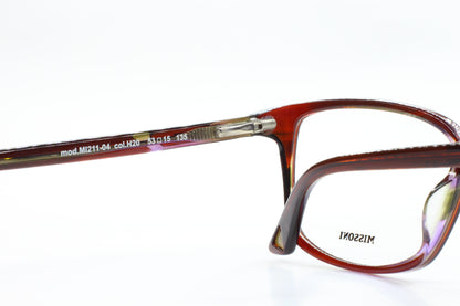 Missoni MI211-04 Dark Brown Amber Acetate Designer Luxury Italy Eyeglasses -Wo