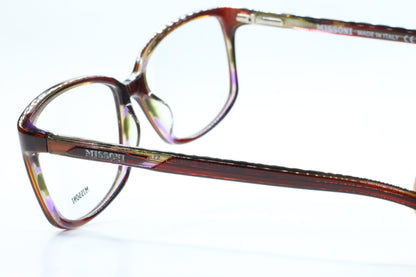 Missoni MI211-04 Dark Brown Amber Acetate Designer Luxury Italy Eyeglasses -Wo