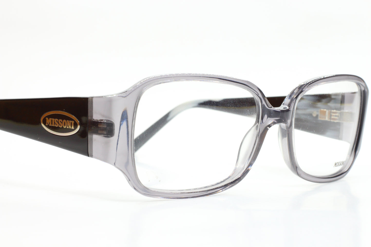 Missoni MI17301 Crystal Gray Acetate Designer Italy Eyeglasses -Wo