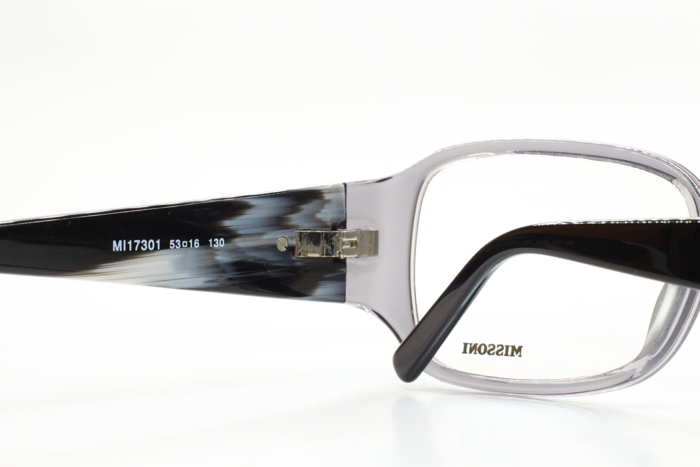 Missoni MI17301 Crystal Gray Acetate Designer Italy Eyeglasses -Wo