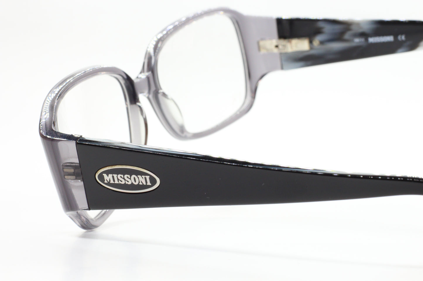 Missoni MI17301 Crystal Gray Acetate Designer Italy Eyeglasses -Wo