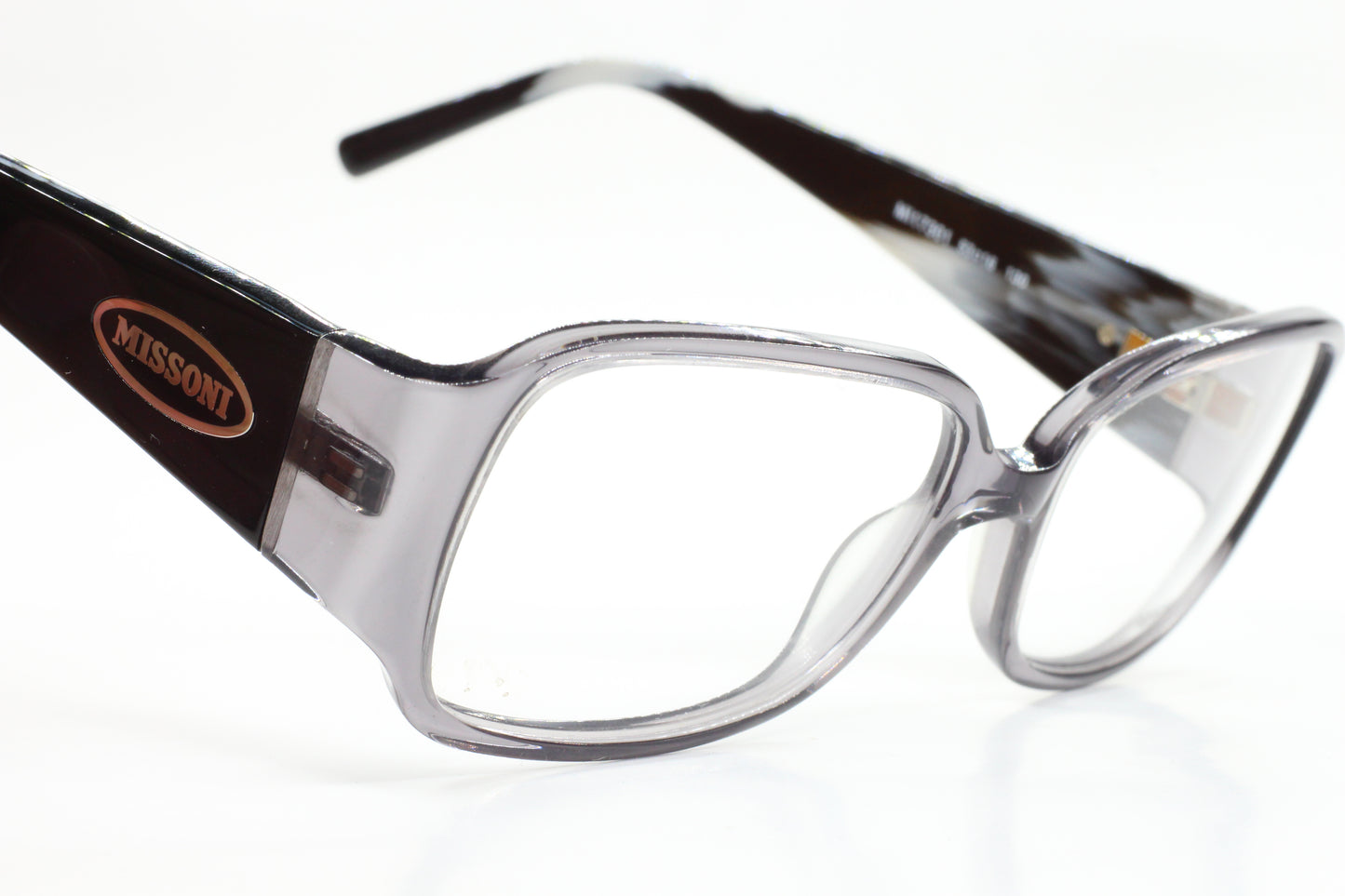 Missoni MI17301 Crystal Gray Acetate Designer Italy Eyeglasses -Wo