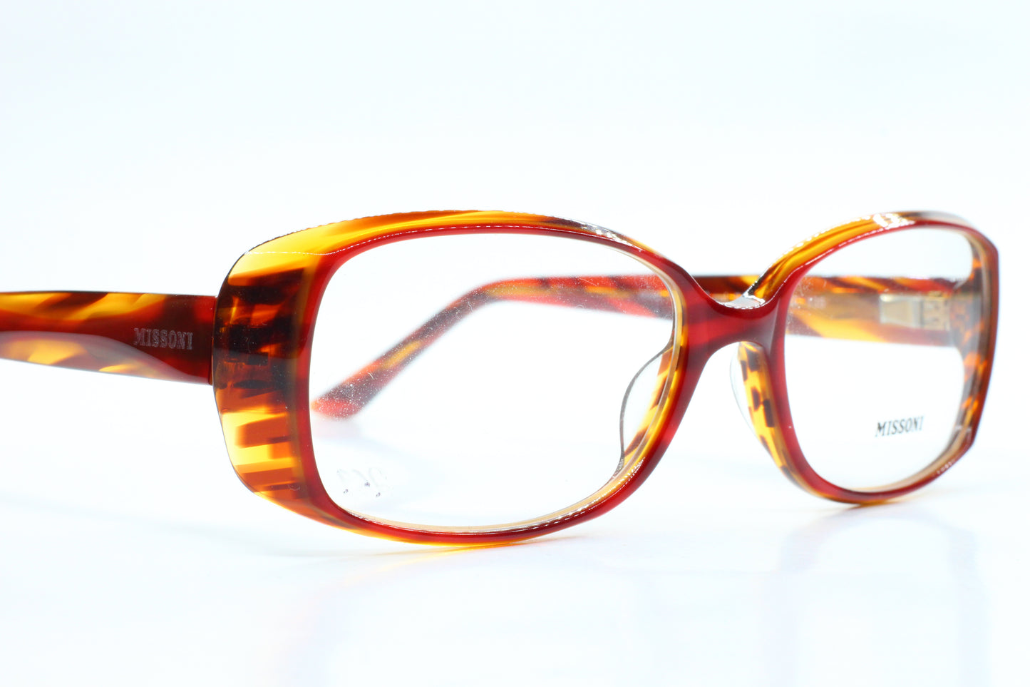 Missoni MI219-02 F19 Brown Amber Acetate Designer Italy Eyeglasses -Wo