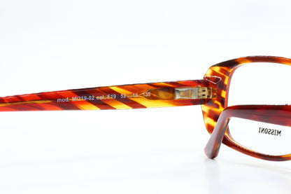 Missoni MI219-02 F19 Brown Amber Acetate Designer Italy Eyeglasses -Wo