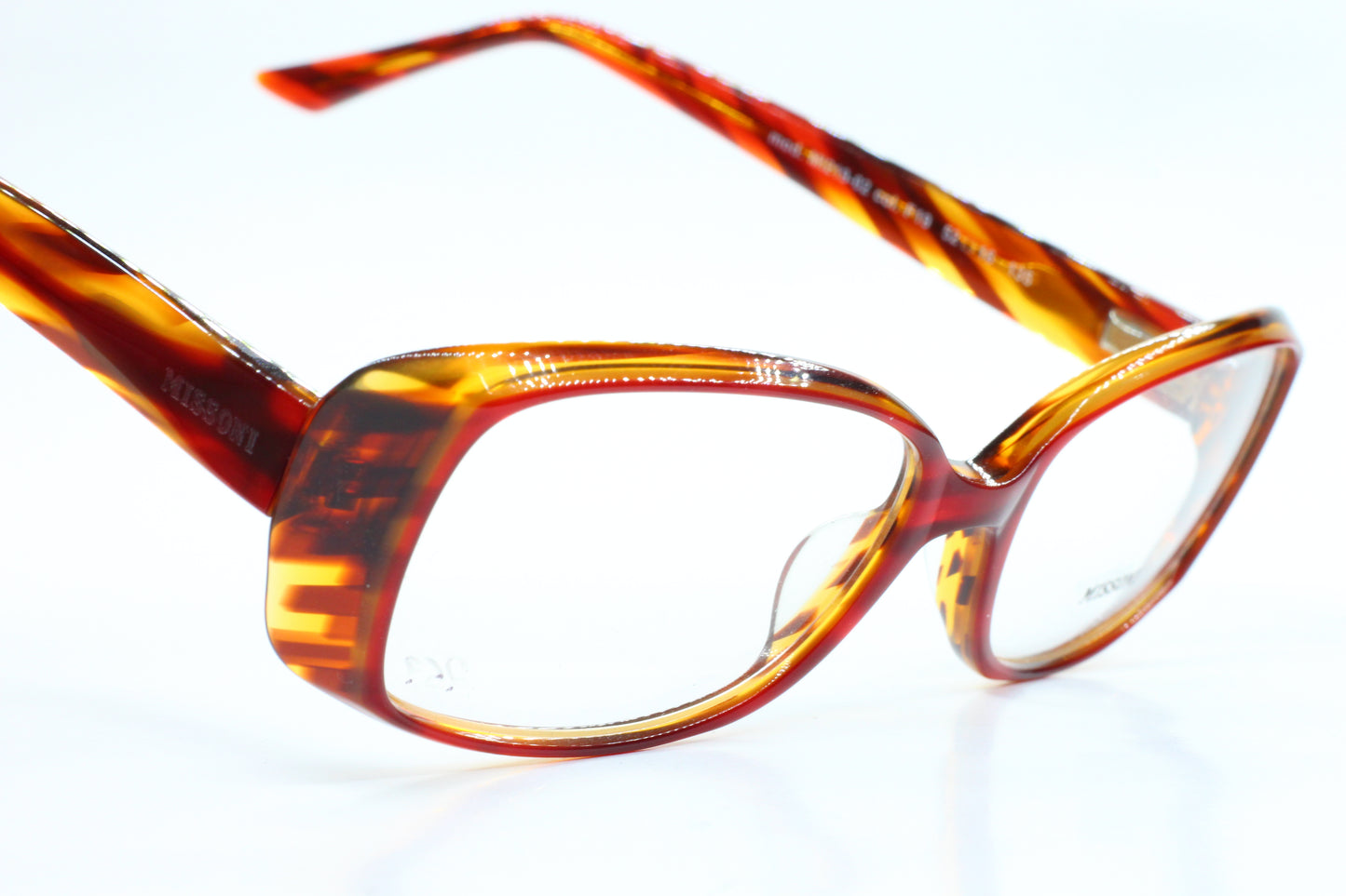 Missoni MI219-02 F19 Brown Amber Acetate Designer Italy Eyeglasses -Wo