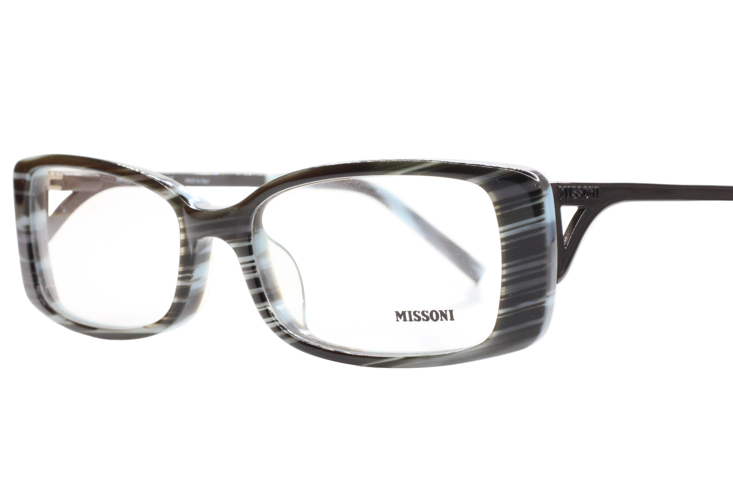 Missoni MI16504 Black Gray Acetate Designer Luxury Italy Eyeglasses -Wo