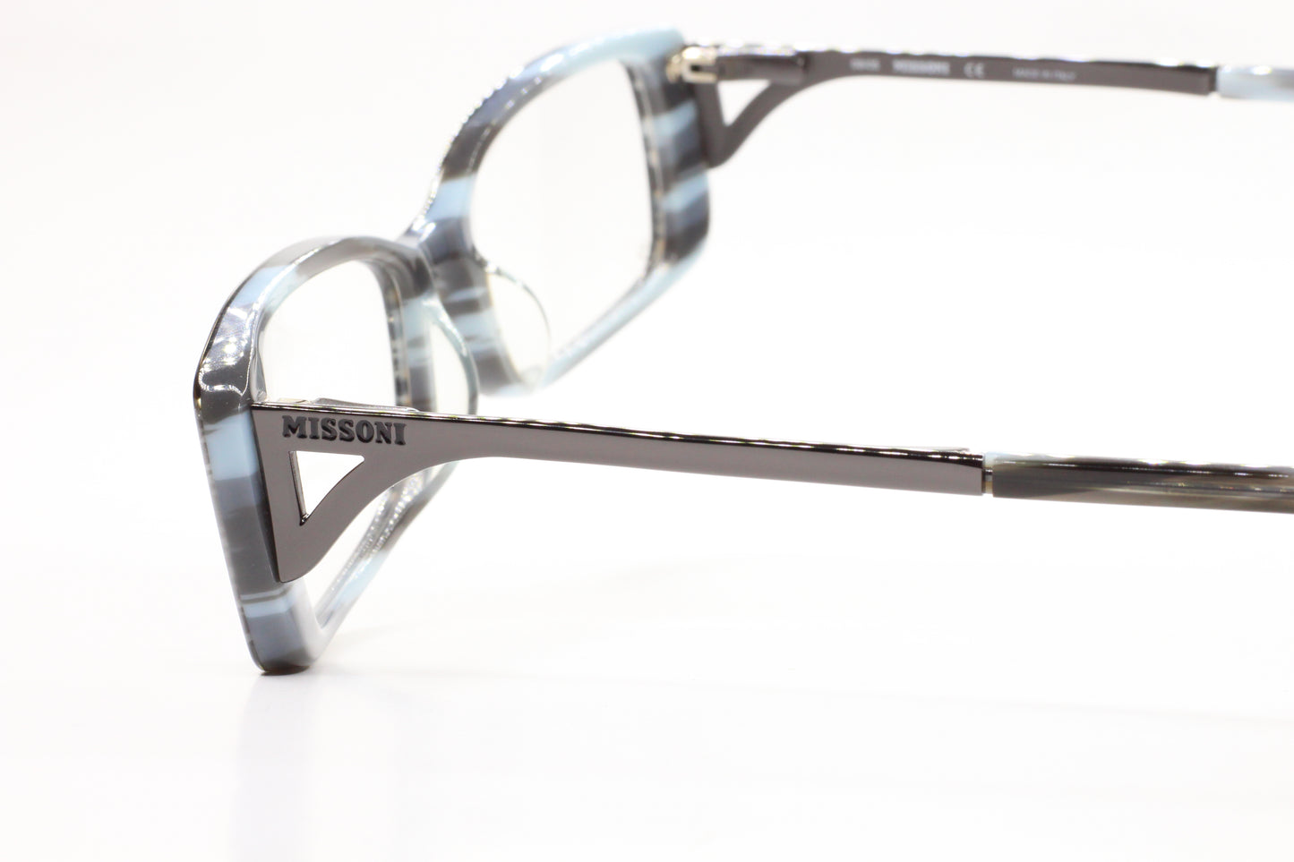 Missoni MI16504 Black Gray Acetate Designer Luxury Italy Eyeglasses -Wo