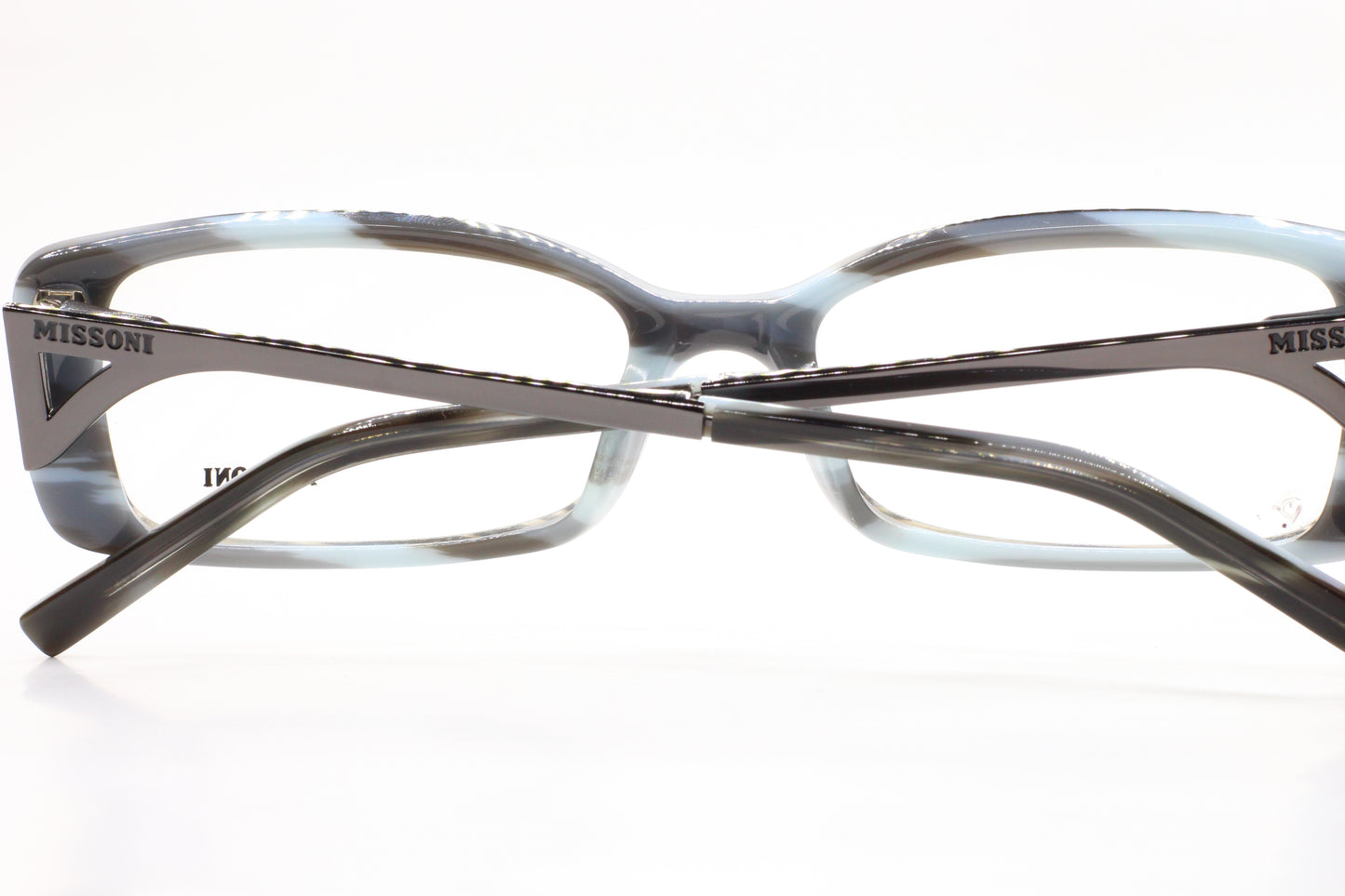 Missoni MI16504 Black Gray Acetate Designer Luxury Italy Eyeglasses -Wo
