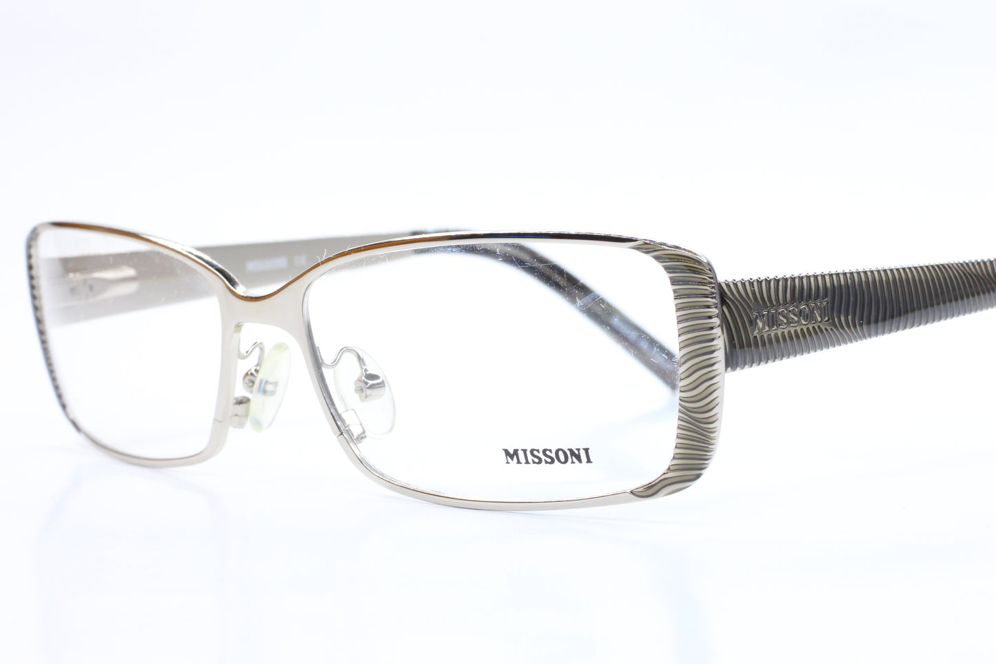 Missoni MI17901 Silver Shiny Metal Designer Luxury Italy Eyeglasses -Wo