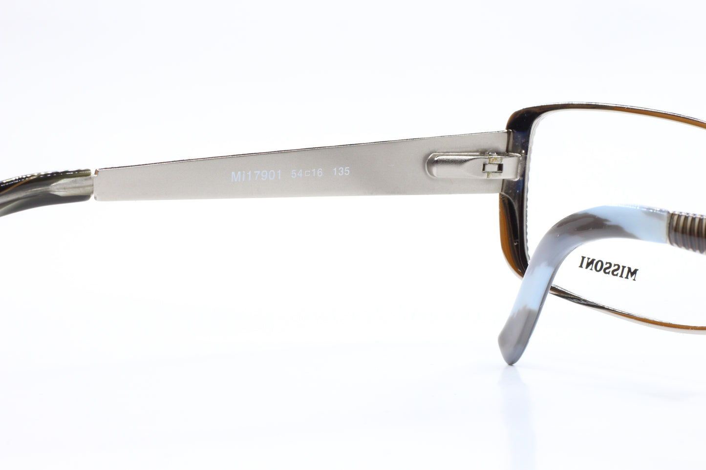 Missoni MI17901 Silver Shiny Metal Designer Luxury Italy Eyeglasses -Wo