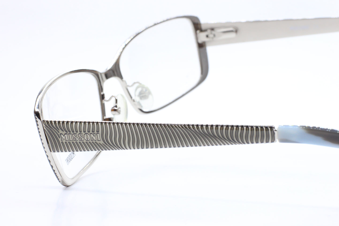 Missoni MI17901 Silver Shiny Metal Designer Luxury Italy Eyeglasses -Wo