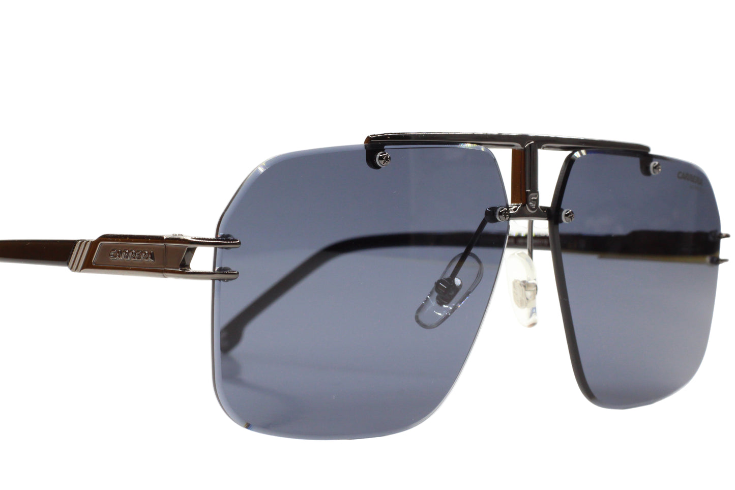 Carrera 1054/S V81IR Ruthenium Grey Rimless Designer Luxury Sunglasses -Ma