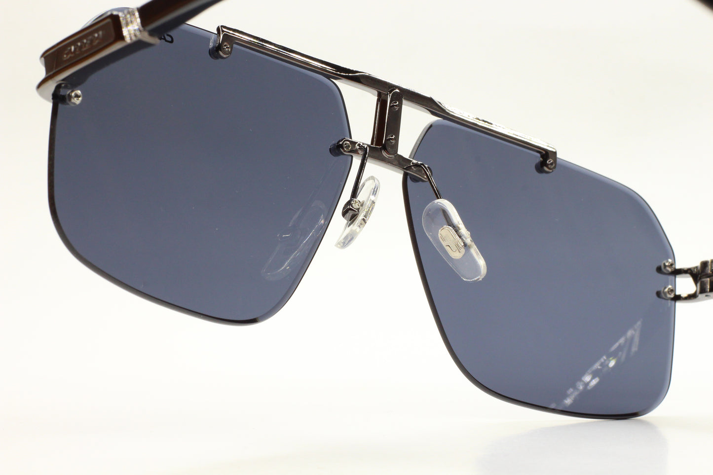 Carrera 1054/S V81IR Ruthenium Grey Rimless Designer Luxury Sunglasses -Ma