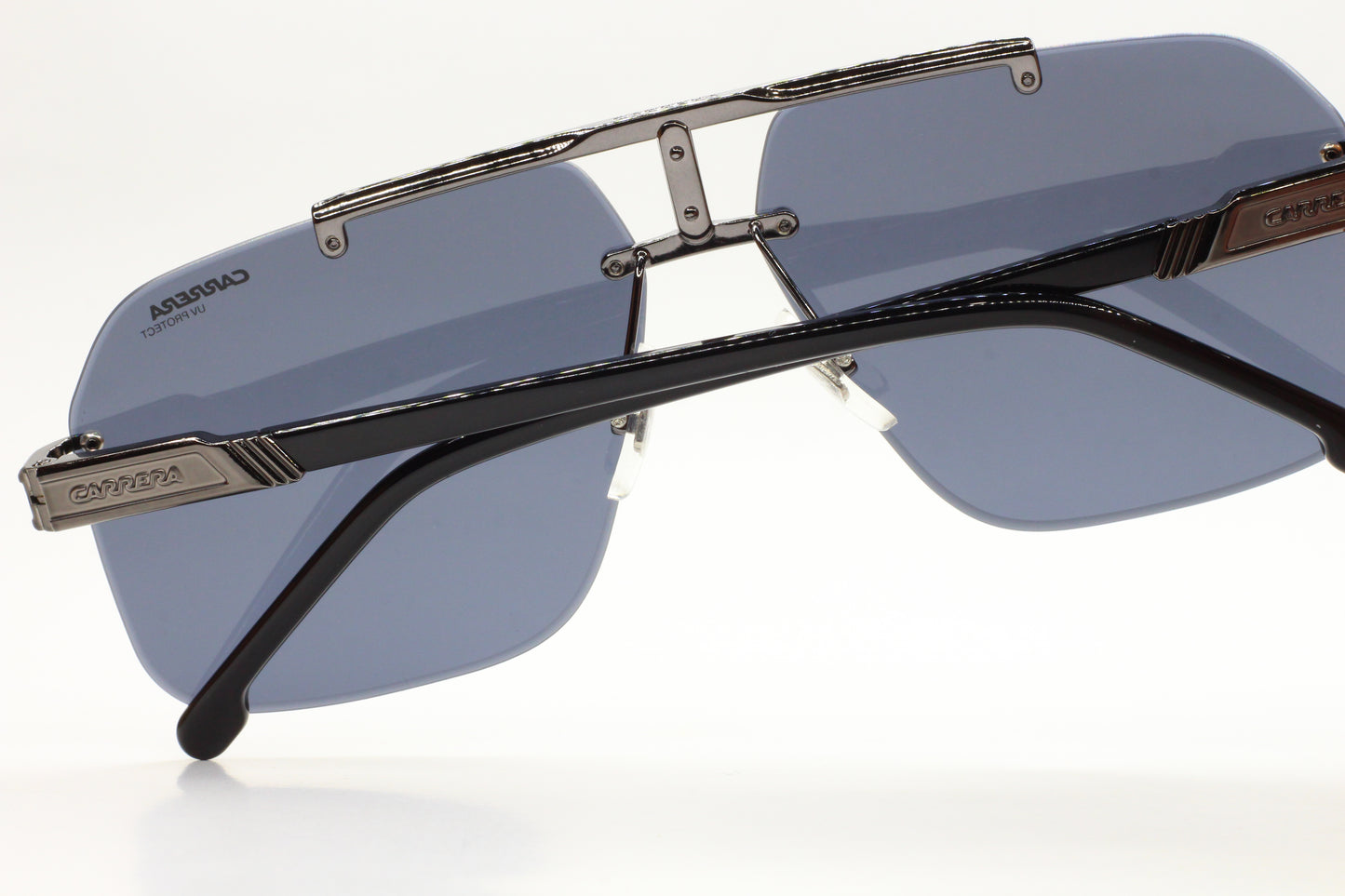 Carrera 1054/S V81IR Ruthenium Grey Rimless Designer Luxury Sunglasses -Ma